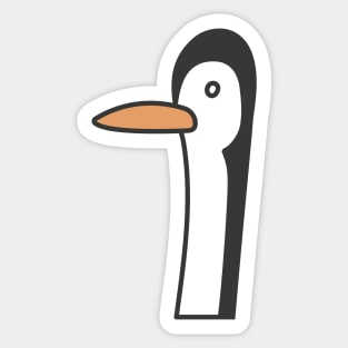 Funny Penguin Skipper Sticker